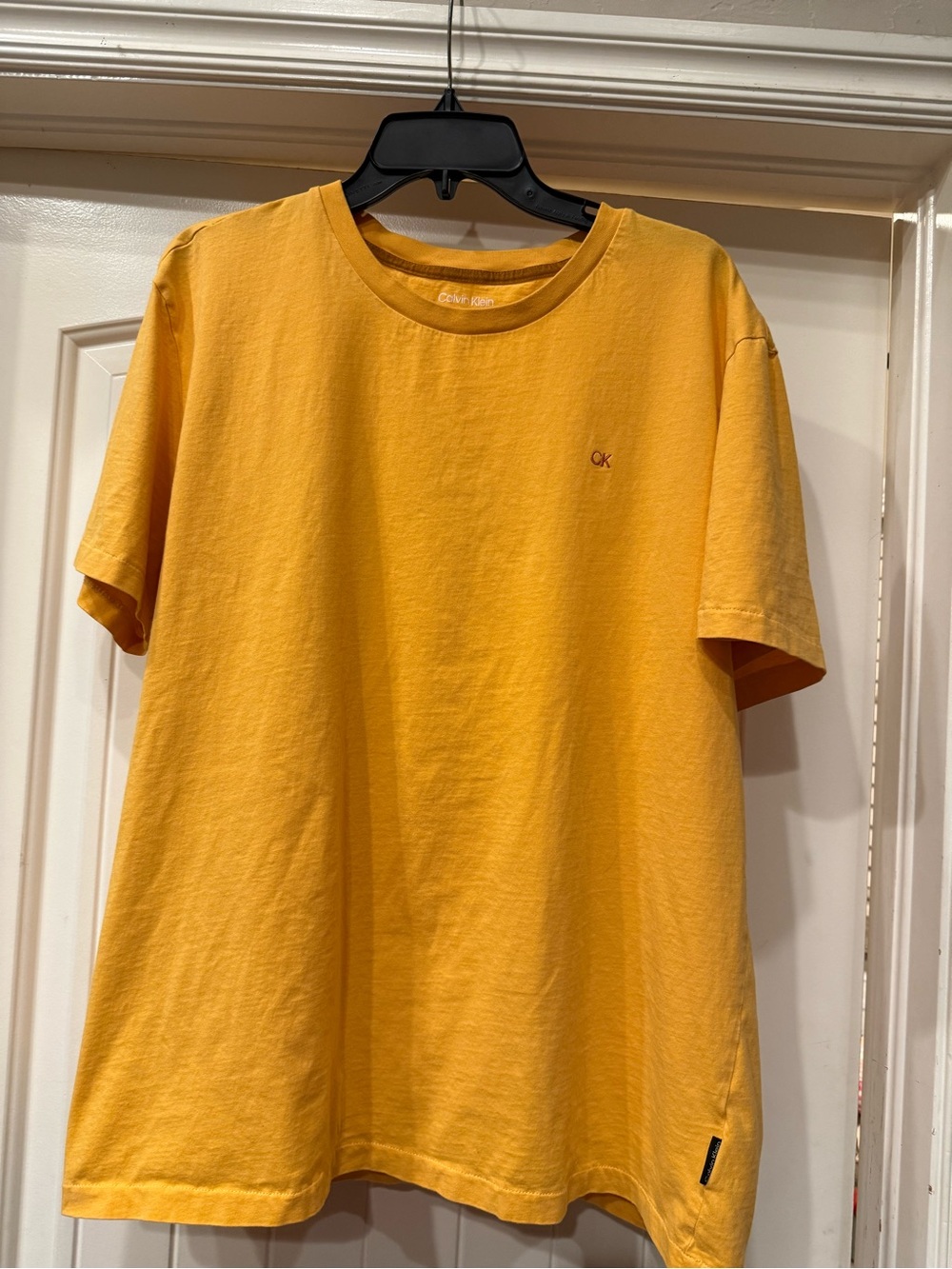 Calvin Klein Golden Yellow Short-Sleeve Crew Tee